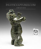 4" Two Way Dancing Bear by Allen Namonai