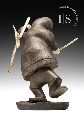 12"  Hunter with Bow by Moses Kamookak *Straight As an Arrow*