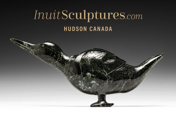 10" Crouching Goose by Ning Ashoona *Goose Down*